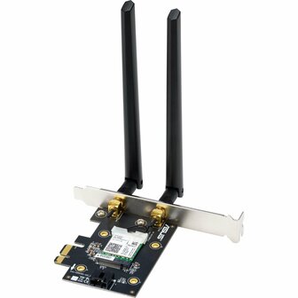 US PCE-AX3000 | Interne Wi-Fi 6 &amp; Bluetooth Adapter | PCIe | Dual-band 3000 Mbps | Inclusief antennebasis