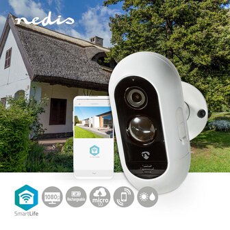 Nedis SmartLife Camera voor Buiten - Full HD 1080p