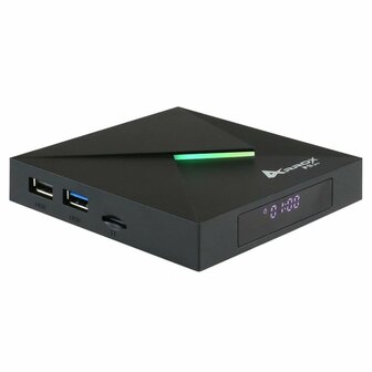  Arrox F9 Pro 8K UHD Android 9.0 IP-Receiver (2.4/5GHz Dual-WiFi, LAN, USB 3.0, MicroSD, Zwart)