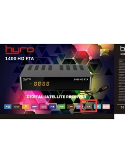 Hyro 1400 HD FTA satelliet ontvanger
