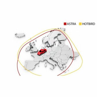 SELFSAT SNIPE DISH 2 BT Connect 85cm Twin Auto Skew volautomatische satellietantenne