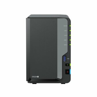 Synology DiskStation DS224+ NAS | 2 Drive Bays | Intel J4125 | 2x Gigabit Ethernet | Zwart