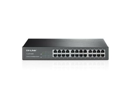 TL-SF1024D | 24-poorts 10/100Mbps Unmanaged Switch | Auto MDI/MDIX | Energie-effici&euml;nt | Rack-monteerbaar | Returned