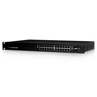 Ubiquiti EdgeSwitch ES-24-250W | 24-Poorts Managed L2/L3 Gigabit Switch | 250W PoE | 1U | Zwart