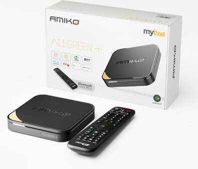 Amiko A11 Green+ 4K UHD Media Streaming Box 