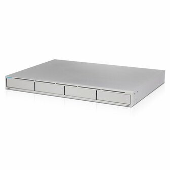 Ubiquiti UniFi Protect UNVR | Netwerk Video Recorder (NVR) | 4x 2.5"/3.5" HDD Bays | 1x 10G SFP+ &amp; 1x Gigabit Ethernet | RAID 1/5 | 1U Rackmount | Grijs