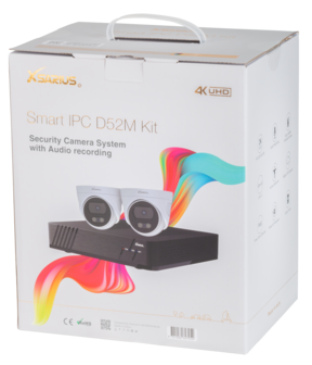 Xsarius Smart IPC D52M Kit &ndash; Geavanceerd Beveiligingscamera Systeem met Audio-opname