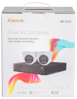 Xsarius Smart IPC D52M Kit &ndash; Geavanceerd Beveiligingscamera Systeem met Audio-opname