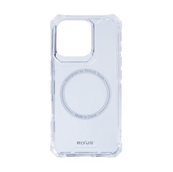 iPhone 16 Pro Rixus Armor-X Anti Shock Case With MagSafe Transparent