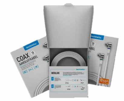 Technetix RLA++21-1.5-S SHOP CATV IEC coaxkabel 1,5m Ziggo
