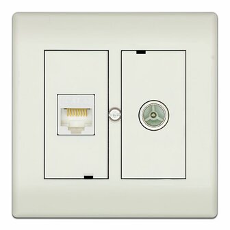 Technetix CL50-COMBI-SHOP TV + RJ45 WCD Einddoos