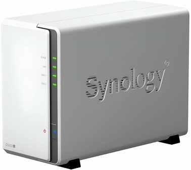 Synology DiskStation DS220J NAS 6TB | 2 Drive Bays | Inclusief 2 x 3TB HDD | 1x Gigabit Ethernet | Wit