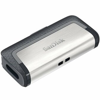 SanDisk Ultra Dual Drive USB Type-C | 64GB USB Flash Drive | USB Type-A / USB Type-C 3.2 Gen 1 (3.1 Gen 1) | Zwart, Zilver
