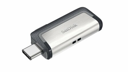 SanDisk Ultra Dual Drive USB Type-C USB flash drive 128 GB USB Type-A / USB Type-C 3.2 Gen 1 (3.1 Gen 1) Zwart, Zilver