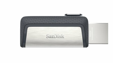 SanDisk Ultra Dual Drive USB Type-C USB flash drive 128 GB USB Type-A / USB Type-C 3.2 Gen 1 (3.1 Gen 1) Zwart, Zilver