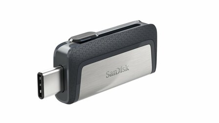 SanDisk Ultra Dual Drive USB Type-C USB flash drive 128 GB USB Type-A / USB Type-C 3.2 Gen 1 (3.1 Gen 1) Zwart, Zilver