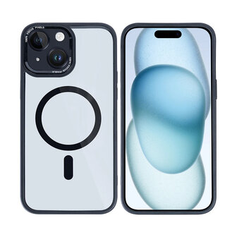 Rixus Metal Lens Protection Case Iphone 15 black/smoked