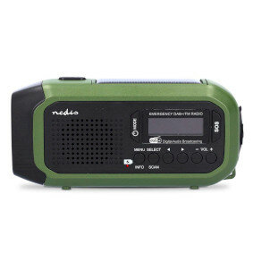Noodradio  Draagbaar Model DAB+ / FM Batterij Gevoed Handslinger Solar Powered USB Gevoed  Wekker 