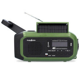 Noodradio  Draagbaar Model DAB+ / FM Batterij Gevoed Handslinger Solar Powered USB Gevoed  Wekker 