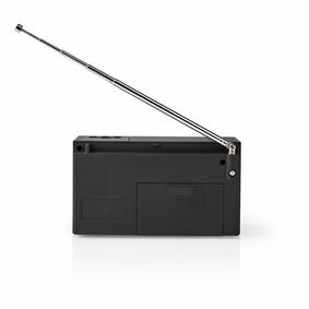 FM-Radio  Draagbaar Model AM / FM Batterij Gevoed  Analoog  1.5 W Zwart-Wit Scherm Koptelefoonoutput | IP20 | Zwart