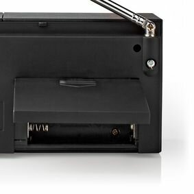 FM-Radio  Draagbaar Model AM / FM Batterij Gevoed  Analoog  1.5 W Zwart-Wit Scherm Koptelefoonoutput | IP20 | Zwart