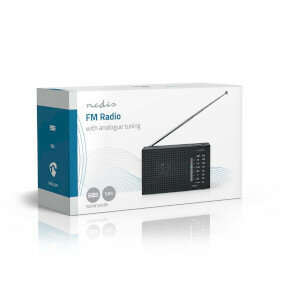 FM-Radio  Draagbaar Model AM / FM Batterij Gevoed  Analoog  1.5 W Zwart-Wit Scherm Koptelefoonoutput | IP20 | Zwart