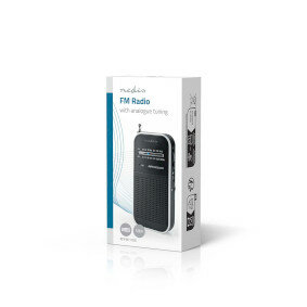 FM-Radio  Draagbaar Model  AM / FM Batterij Gevoed Analoog 1.5 W Zwart-Wit Scherm Koptelefoonoutput  IP20 
