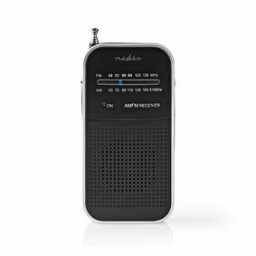 FM-Radio  Draagbaar Model  AM / FM Batterij Gevoed Analoog 1.5 W Zwart-Wit Scherm Koptelefoonoutput  IP20 