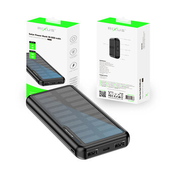 Rixus Solar Power Bank 10.000 mAh