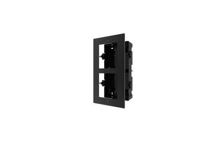 HikVision Hikvision DS-KD-ACF2/Zwart &ndash; 2-voudig Inbouwframe voor Modulaire Intercom