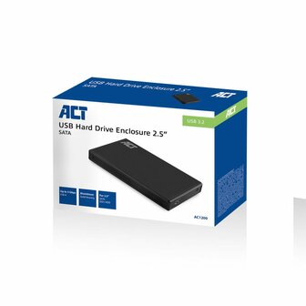 ACT AC1200 | USB 3.0 2.5" HDD/SSD Behuizing | Zwart | Opslagstations