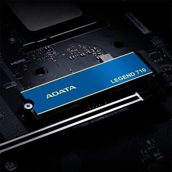 ADATA Legend 710 | 512GB NVMe SSD | M.2 Gen3 | 2400 MB/s Lezen | 1600 MB/s Schrijven
