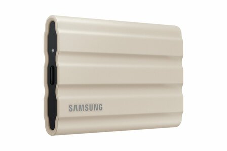 Samsung T7 Shield | Externe SSD | 1TB | USB 3.2 Gen2 | 1.050MB/s Lezen | 1.000MB/s Schrijven | Beige