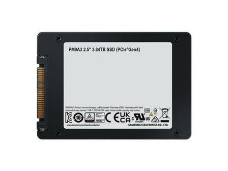 Samsung PM9A3 | 4TB NVMe SSD | 2.5'' U.2 | 6.900MB/s Lezen | 4.100MB/s Schrijven