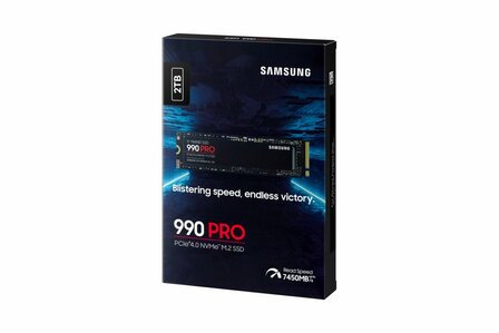 Samsung 990 PRO | 2TB NVMe SSD | M.2 Gen4 | 7.450MB/s Lezen | 6.900MB/s Schrijven