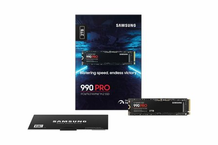 Samsung 990 PRO | 2TB NVMe SSD | M.2 Gen4 | 7.450MB/s Lezen | 6.900MB/s Schrijven