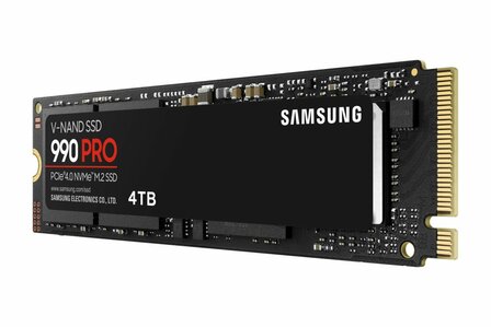 Samsung 990 PRO | 4TB NVMe SSD | M.2 Gen4 | 7.450 MB/s Lezen | 6.900 MB/s Schrijven