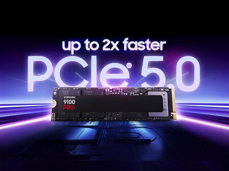 Samsung 9100 PRO | 1TB NVMe SSD | M.2 | Gen5 | 14.700MB/s Lezen | 13.300MB/s Schrijven