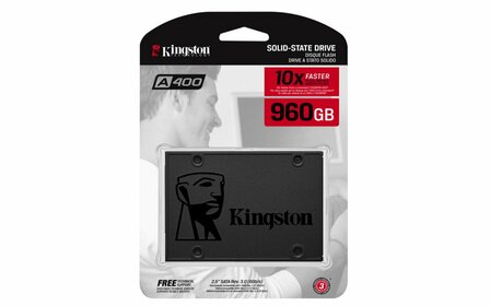 Kingston A400 | 960GB SATA SSD | 2.5'' | 500MB/s Lezen | 450MB/s Schrijven