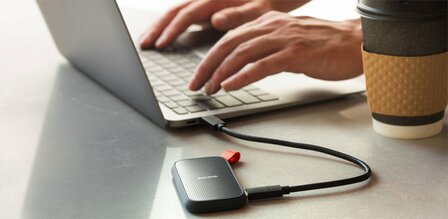 SanDisk Portable | Externe SSD | 480GB | USB 3.2 | Blauw | Compact &amp; Betrouwbaar