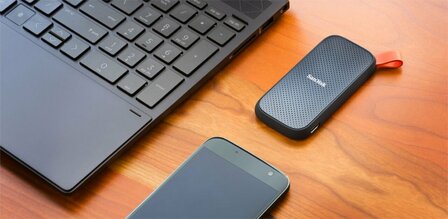 SanDisk Portable | Externe SSD | 480GB | USB 3.2 | Blauw | Compact &amp; Betrouwbaar