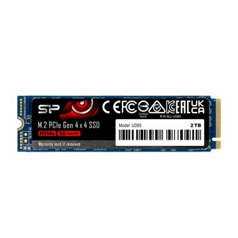 Silicon Power UD85 | 250GB NVMe SSD | M.2 Gen4 | 3.300MB/s Lezen | 1.300MB/s Schrijven