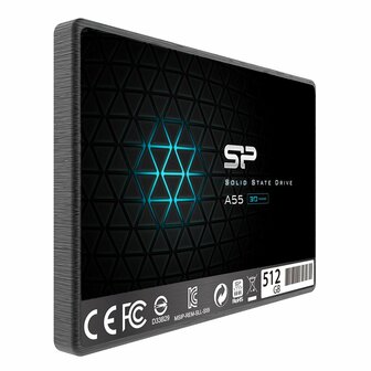 Silicon Power Ace A55 | 512GB SATA SSD | 2.5" | 500 MB/s Lezen | 450 MB/s Schrijven