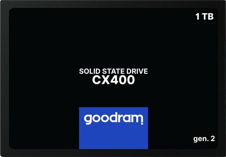 Goodram CX400 | 1TB SATA SSD | 2.5'' | 550MB/s Lezen | 500MB/s Schrijven