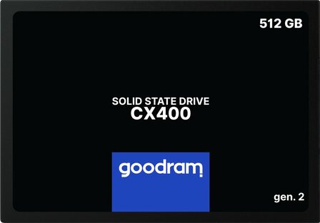 Goodram CX400 | 512GB SATA SSD | 2.5'' | 550MB/s Lezen | 500MB/s Schrijven