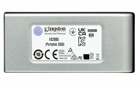 Kingston XS2000 | Externe SSD | 2000GB | USB 3.2 Gen 2x2 | Compact &amp; Snel | Zilver/Zwart