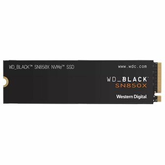 Western Digital Black SN850X | 1TB NVMe SSD | M.2 Gen4 | 7.300MB/s Lezen | 6.300MB/s Schrijven