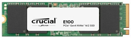 Crucial E100 | 1TB NVMe SSD | M.2 Gen4 | 5.000MB/s Lezen | 4.500MB/s Schrijven