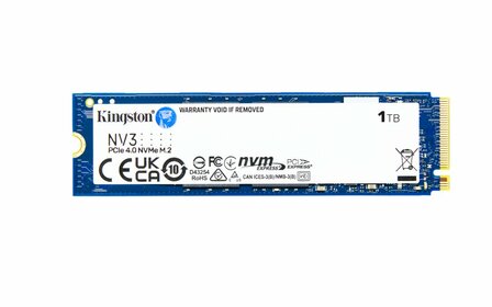 Kingston NV3 | 1TB NVMe SSD | M.2 | Gen4 | 6.000MB/s Lezen | 4.000MB/s Schrijven