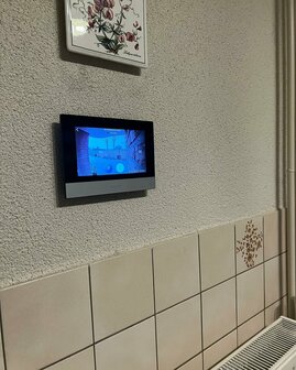 Hikvision DS-KH6320-WTE1, IP Binnenpost Zwart/Zilver, 7 inch